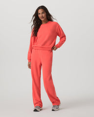 Vuori Sedona Seams Crew Women's Bright Coral Sweatshirt