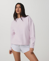 Vuori Restore Oversized Crew 2.0 Women's Lilac Breeze Sweatshirt