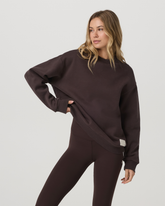 Vuori Restore Oversized Crew 2.0 French Roast Sweatshirt