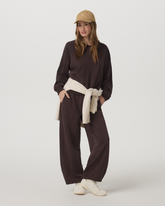 Vuori Sedona Seams Crew Women's French Roast Sweatshirt