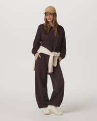 Vuori Sedona Seams Crew Women's French Roast Sweatshirt