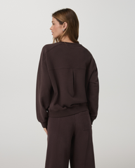 Vuori Sedona Seams Crew Women's French Roast Sweatshirt