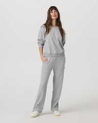 Vuori Sedona Seams Crew Women's Light Heather Grey Sweatshirt