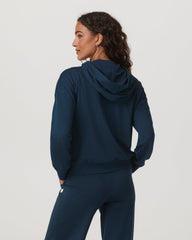 Vuori Halo Pullover Hoodie Women's Blue Coast Heather Hoodie