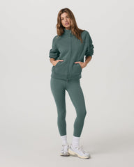 Vuori Restore Double Zip Sweatshirt Agate Green Full-Zip Fleece