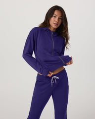 Vuori Halo Full Zip Hoodie Women's Stellar Sky Heather Hoodie