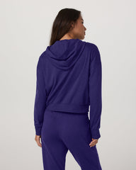 Vuori Halo Full Zip Hoodie Women's Stellar Sky Heather Hoodie