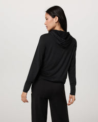 Vuori Halo Essential Hoodie Black Heather Sweatshirt