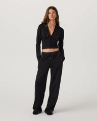 Vuori Compose Full Zip Hoodie Women's Black Zip-Up Jacket