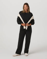 Vuori Restore Mini Crew Women's Washed Black Crewneck