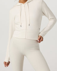 Vuori Compose Full Zip Hoodie Women's Marshmallow Jacket
