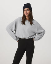 Vuori Sedona Bubble Crew Women's Light Heather Grey Crewneck