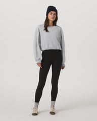 Vuori Sedona Bubble Crew Women's Light Heather Grey Crewneck