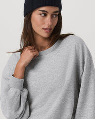Vuori Sedona Bubble Crew Women's Light Heather Grey Crewneck