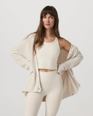 Vuori Alps Boyfriend Cardigan Women's Marshmallow Sweater