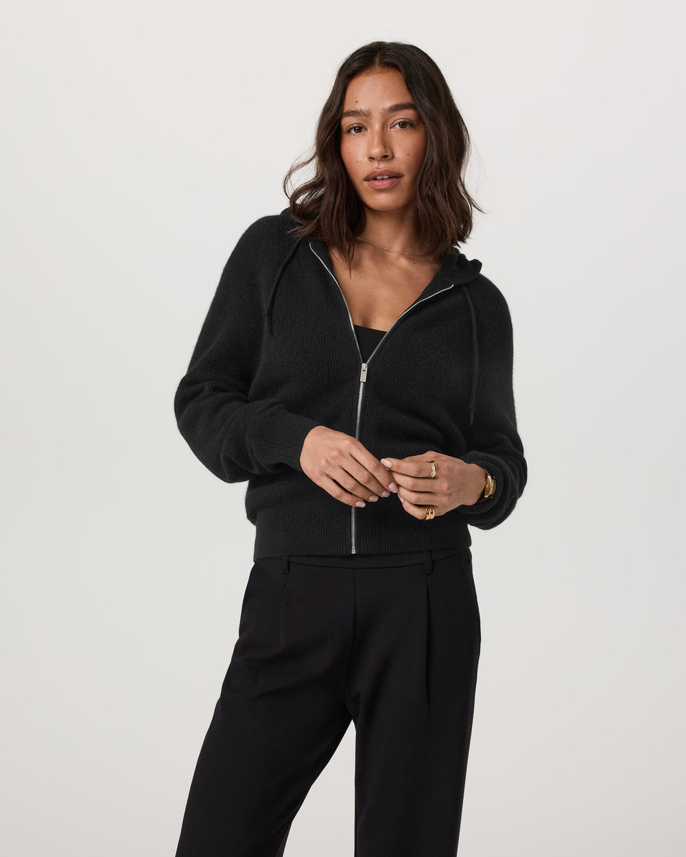 Vuori Émilie Cashmere Hoodie Women's Black Zip