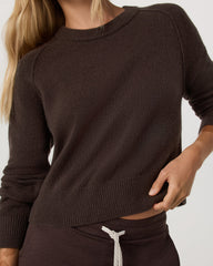 Vuori Émilie Cashmere Crew Women's Java Pullover