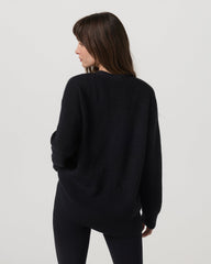 Vuori Alps Boyfriend Cardigan Women's Black Knit Sweater