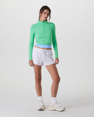 Vuori Studio Half Zip Women's Ligh Bergamot Workout Jacket
