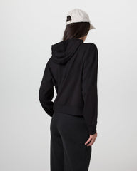 Vuori Halo Modern Full Zip Hoodie Solid Black
