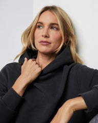 Vuori Restore Oversized Hoodie Washed Black
