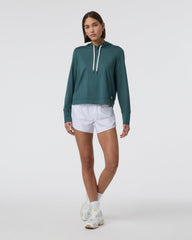 Vuori Halo Essential Hoodie Moss Heather Pullover