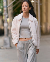 Vuori Lou Full Zip Jacket Women's Marshmallow Fleece Jacket