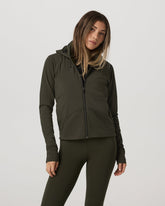 Vuori Chilled Out Full Zip Women's Olive Training Jacket