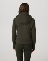 Vuori Chilled Out Full Zip Women's Olive Training Jacket