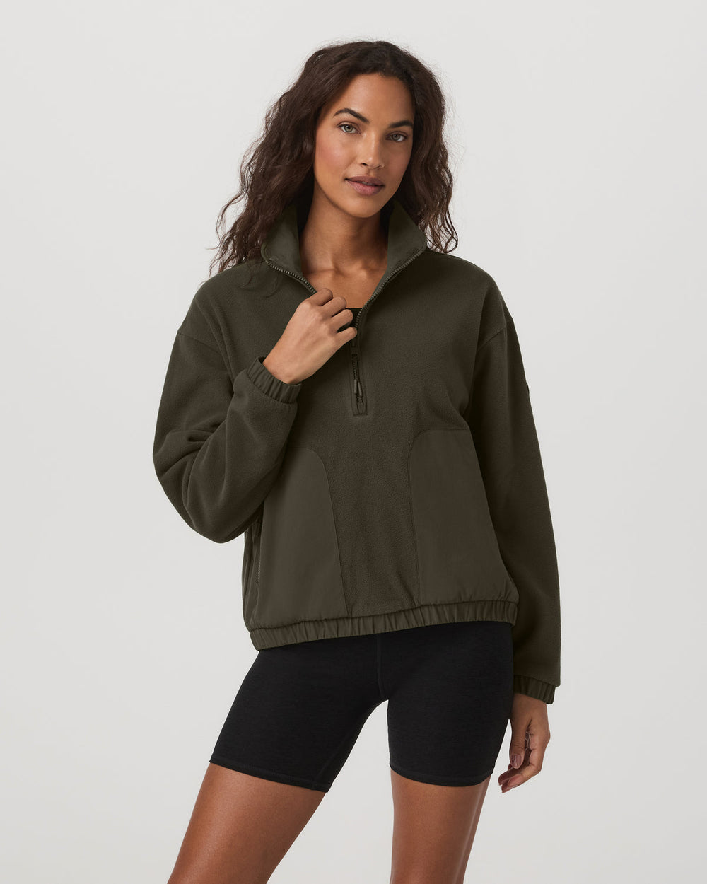Vuori Women's Aspen Half Zip Women's Olive Pullover