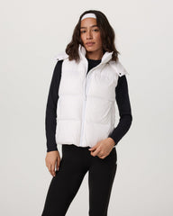 Vuori Alta Down Vest Women's White Sleeveless Vest