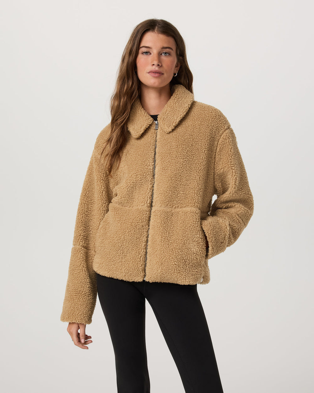 Vuori Lou Full Zip Jacket Women's Butterscotch Fleece Jacket