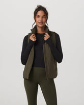 Vuori Canyon Insulated Vest Women's Olive Lightweight Vest