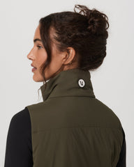 Vuori Canyon Insulated Vest Women's Olive Lightweight Vest