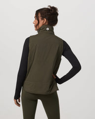 Vuori Canyon Insulated Vest Women's Olive Lightweight Vest