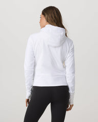 Vuori Chilled Out Full Zip Women's White Training Jacket