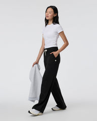 Vuori Halo Essential Wideleg Black Heather Pants