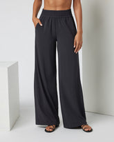 Vuori Villa Wideleg - Long Black Tall Wide Leg Pants