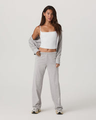 Vuori Women's Halo Modern Straight Leg Pant-Short Pale Grey