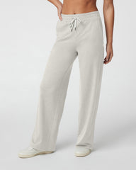 Vuori Halo Essential Wideleg - Short Ecru Heather