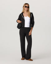 Vuori Halo Straight Leg - Long Women's Solid Black Pants
