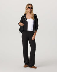 Vuori Halo Straight Leg - Long Women's Solid Black Pants