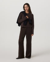 Vuori Nova Satin Wideleg Pant Women's Dark Java Pants