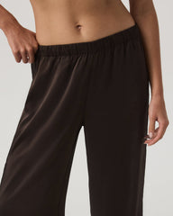 Vuori Nova Satin Wideleg Pant Women's Dark Java Pants