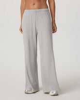 Vuori Waffle Wideleg Pant - Short Women's Light Grey Pants