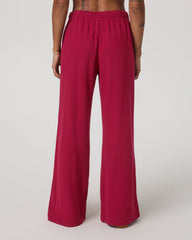 Vuori Waffle Wideleg Pant Women's Strawberry Waffle Knit Pant