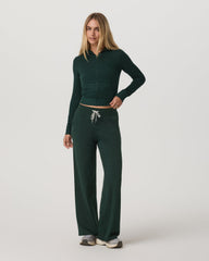 Vuori Halo Wideleg - Short Women's Evergreen Wideleg Pants