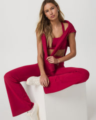 Vuori Vuori AllTheForm™ Flare - Short Strawberry Leggings