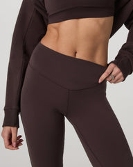 Vuori Vuori AllTheForm™ Flare - Short Women's French Roast Leggings