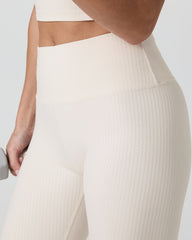 Vuori Inversion Rib Legging Marshmallow
